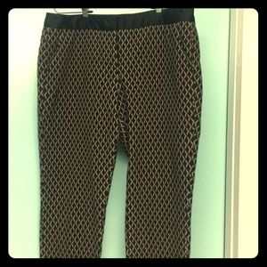 Vince Camuto Pants Sz 8 diamond pattern skinny leg